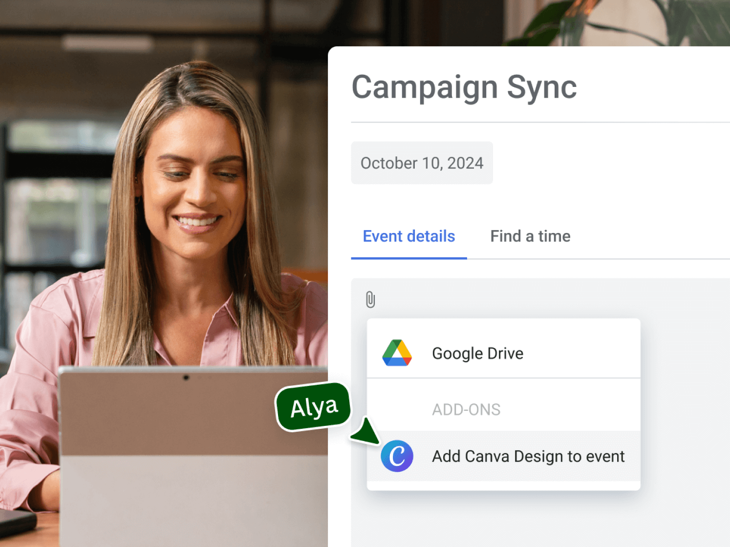 Google Workspace dashboard view — app on the Canva Apps
